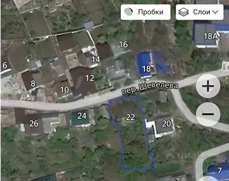 Участок в Ставропольский край, Ставрополь № 9 мкр, пер. Шевелева, 22 ...