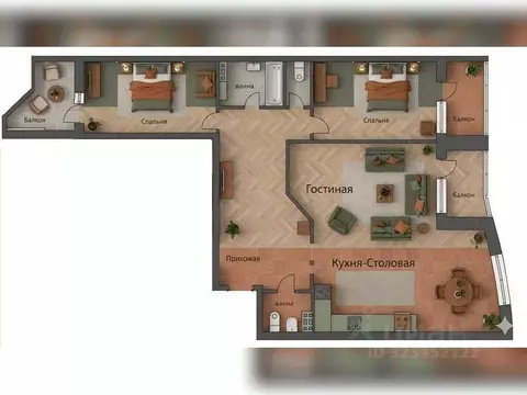 3-к кв. Свердловская область, Екатеринбург ул. Республиканская, 5 ...