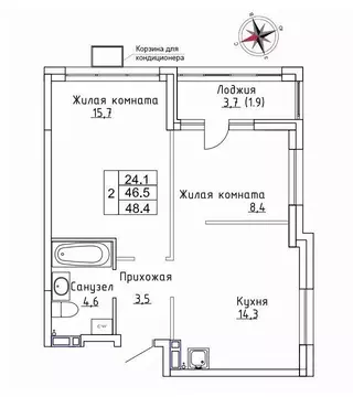 2-к кв. Приморский край, Надеждинский район, пос. Новый Новый жилой ...