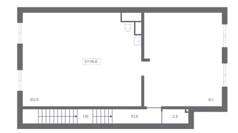 Помещение свободного назначения (116.6 м)