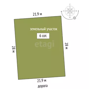 Участок в Каменское, Нововосточная улица (6 м)