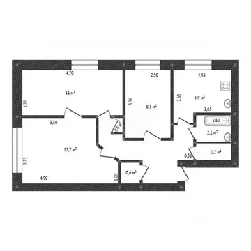 Комната Башкортостан, Уфа Революционная ул., 167/2 (12.7 м)