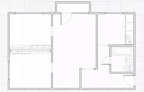 3-к кв. Сахалинская область, Южно-Сахалинск ул. Чехова, 72 (46.5 м)