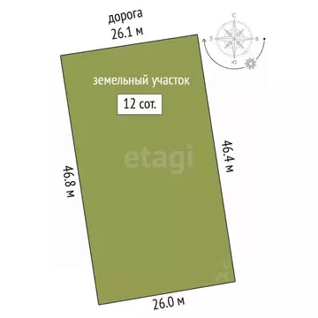 Участок в Владимирская область, Муром с. Лазарево, ул. 75 лет Победы ...