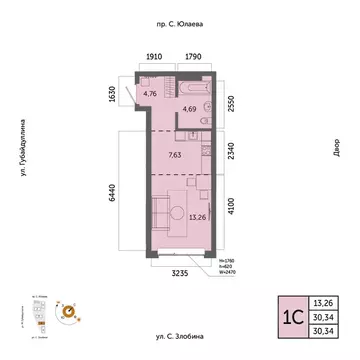 1-к кв. Башкортостан, Уфа Зеленая Роща жилрайон, Урбаника жилой ...