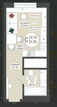 Студия Башкортостан, Уфа Комсомольская ул., 21/2 (21.55 м)