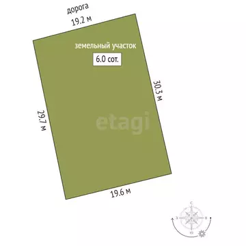 Участок в Таганрог, ДНТ Дружба-1, 1-я аллея (6 м)