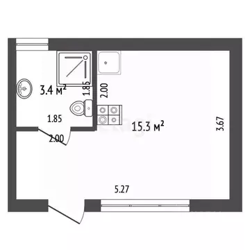 Студия Краснодарский край, Анапа муниципальный округ, с. Витязево ул. ...