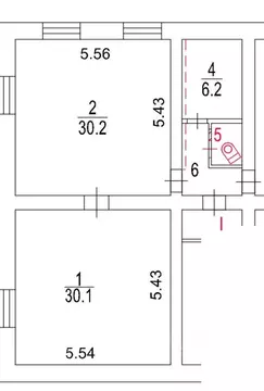 Помещение свободного назначения в Москва Астрадамская ул., 15А (77 м)
