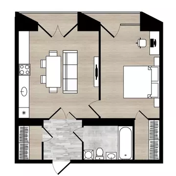 2-к кв. Ярославская область, Ярославль Республиканский проезд, 1 (53.7 ...