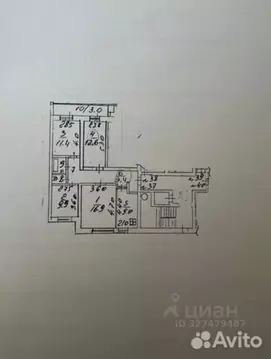 4-к кв. Московская область, Домодедово Центральный мкр, ул. 25 лет ...