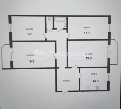 4-к кв. Тюменская область, Тюмень ул. Московский Тракт, 165 (107.0 м)