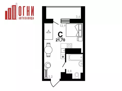 Студия Нижегородская область, Нижний Новгород Коломенская ул., 8к4 ...