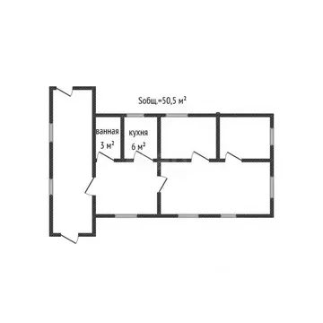 Дом в Брянская область, Дубровка рп ул. Набережная (51 м)