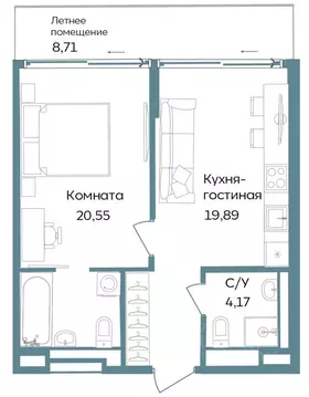 2-к кв. Крым, Саки ул. Морская (53.32 м)