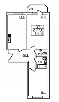 2-к кв. Ставропольский край, Пятигорск Бештау мкр, Алые Паруса жилой ...
