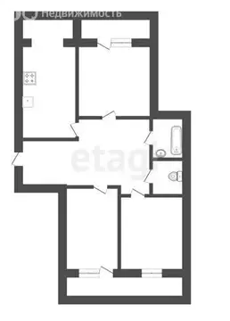 3-комнатная квартира: Нальчик, улица Атажукина, 2 (69.4 м)