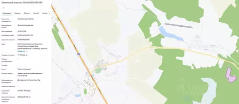 Участок в Московская область, Клин городской округ, д. Минино  (710.0 ...