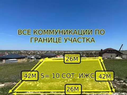 Участок в Крым, Симферопольский район, с. Урожайное ул. 8 Марта (10.0 ...
