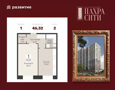 1-к кв. Московская область, Подольск Красногвардейский бул., 33а ...