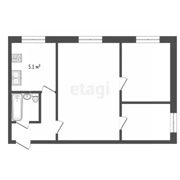 2-к кв. Мордовия, Саранск бул. Эрьзи, 19 (45.0 м)