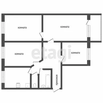 4-комнатная квартира: Набережные Челны, бульвар имени Хусаина Ямашева, ...