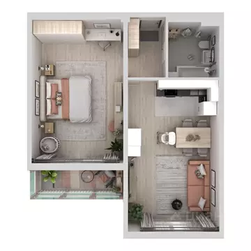 2-к кв. Красноярский край, Красноярск ул. Светлова (61.73 м)