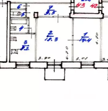 2-к кв. Ярославская область, Ярославль Рыбинская ул., 28/35 (56.4 м)