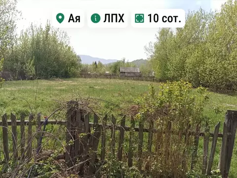 Участок в Алтайский край, Алтайский район, Айский сельсовет, с. Ая ул. ...