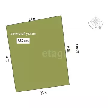 Участок в Тамбовская область, Тамбовский муниципальный округ, пос. ...