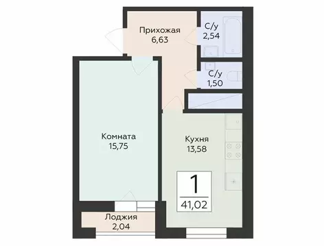 1-комнатная квартира: Самара, улица Советской Армии, 242 (40.72 м)
