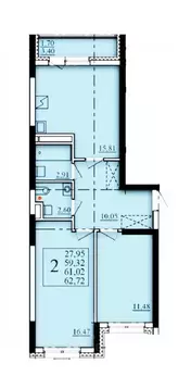 2-к кв. Башкортостан, Уфа Затон-Восточный жилрайон, Паруса жилой ...