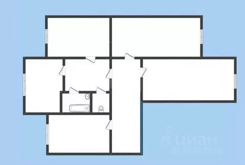 4-к кв. Белгородская область, Белгород ул. Губкина, 25 (74.6 м)