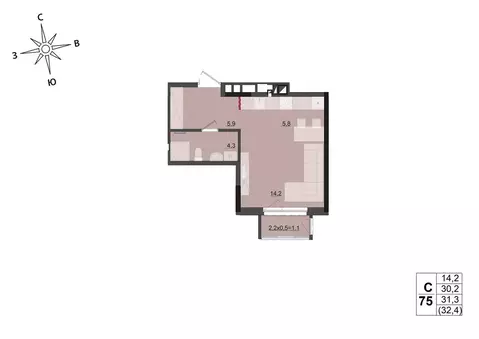 Студия Удмуртия, Ижевск ул. Леваневского (31.3 м)