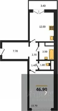 1-к кв. Воронежская область, Новоусманский район, пос. Отрадное ул. ...