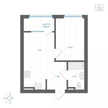 1-к кв. Челябинская область, Челябинский городской округ, пос. ...