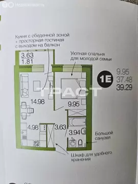 2-комнатная квартира: Воронеж, улица 9 Января, 180 (39 м)