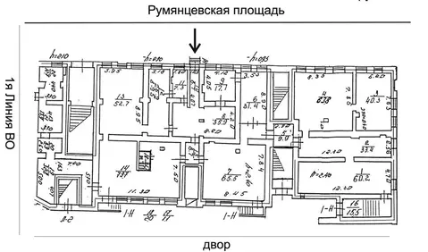 Помещение свободного назначения в Санкт-Петербург Румянцевская пл., 1 ...