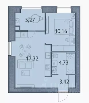 1-к кв. Брянская область, Брянский район, пос. Мичуринский, ...