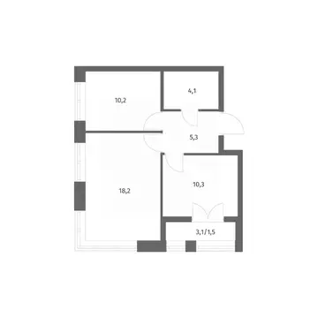 2-к кв. Ленинградская область, Ломоносовский район, Аннинское ...