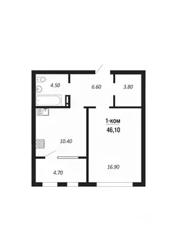 1-к кв. Омская область, Омск Заозерный мкр, Королев Парк-квартал, 3 ...