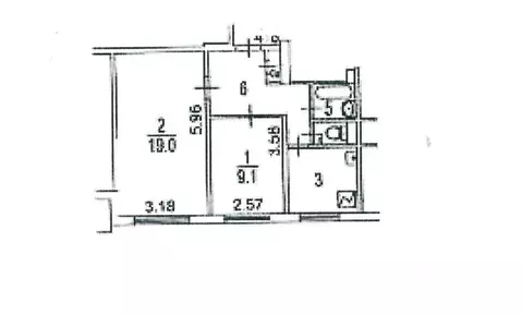 2-к кв. Москва ул. Островитянова, 31 (44.3 м)