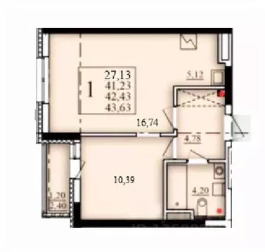 1-к кв. Башкортостан, Уфа Затон-Восточный жилрайон, Паруса жилой ...