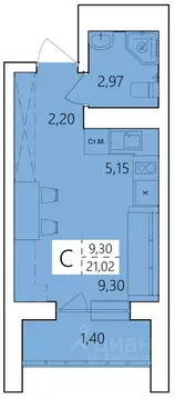 Студия Башкортостан, Уфа ул. Пожарского, 237 (21.02 м)
