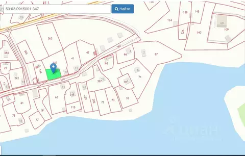 Участок в Новгородская область, Валдайский район, Костковское с/пос, ...