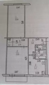 2-к кв. Алтайский край, Барнаул ул. Георгиева, 16 (43.8 м)