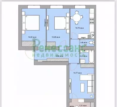 3-к кв. Брянская область, Брянск Гражданская ул., 21 (69.0 м)