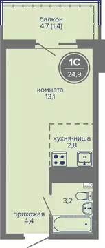 Студия Пермский край, Пермь ш. Космонавтов, 309Ак1 (24.9 м)