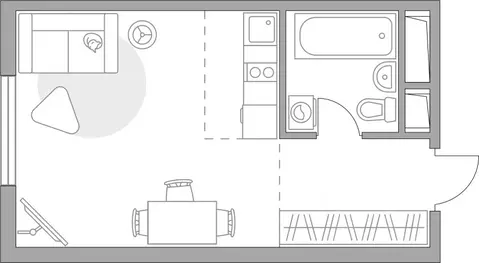 Студия Московская область, Красногорск Опалиха мкр, Аникеевский жилой ...