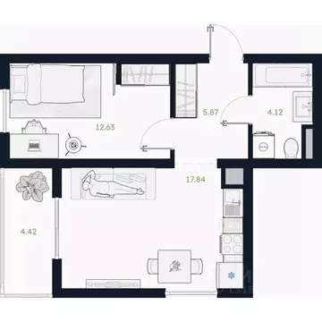 1-к кв. Тюменская область, Тюменский муниципальный округ, Винзили рп  ...